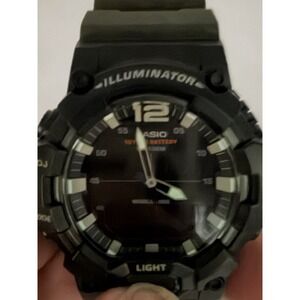 Casio World Time HDC-700 New Battery Mens Watch 46MM 8.5" Mod 5565 Illuminator